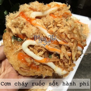 Cơm cháy ruốc sốt hành phi