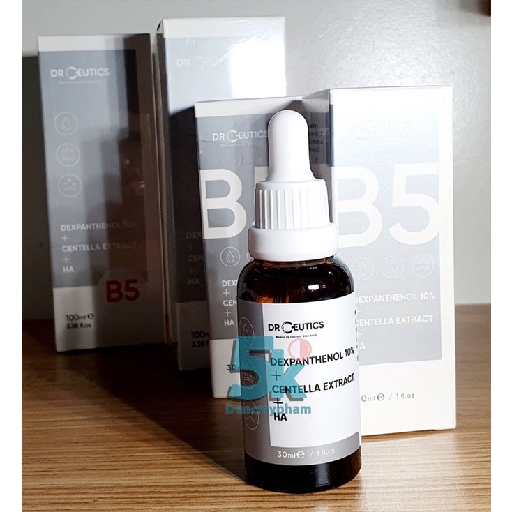 Serum B5 DrCeutics Cấp Ẩm Và Phục Hồi Da Dexpanthenol 10% + Centella Extract + HA 30/100ML