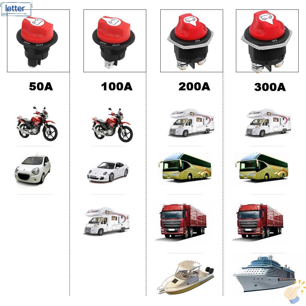 Công Tắc Ngắt Kết Nối Bình Ắc Quy Xe Hơi/Tàu Thuyền 300A/200A/100A/50A