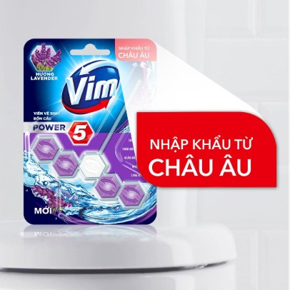 Viên treo bồn cầu Vim hương lavender