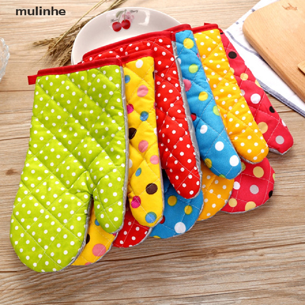 1 Găng Tay Cách Nhiệt Bằng Cotton Dùng Cho Lò Vi Sóng
