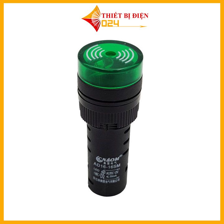 Đèn Báo Nguồn Có Còi AD16-16SM 220VDC