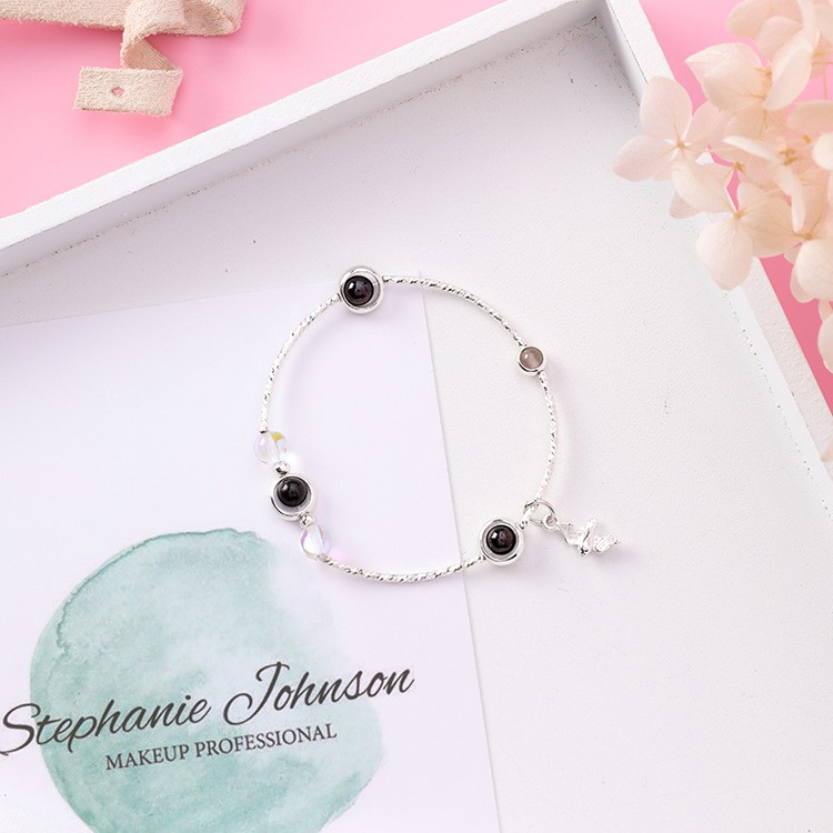 XiaoboACC Vòng Tay Trang Trí Hạt Pha Lê Phong Cách Hàn Quốc Thanh Lịch Cho Nữ | BigBuy360 - bigbuy360.vn