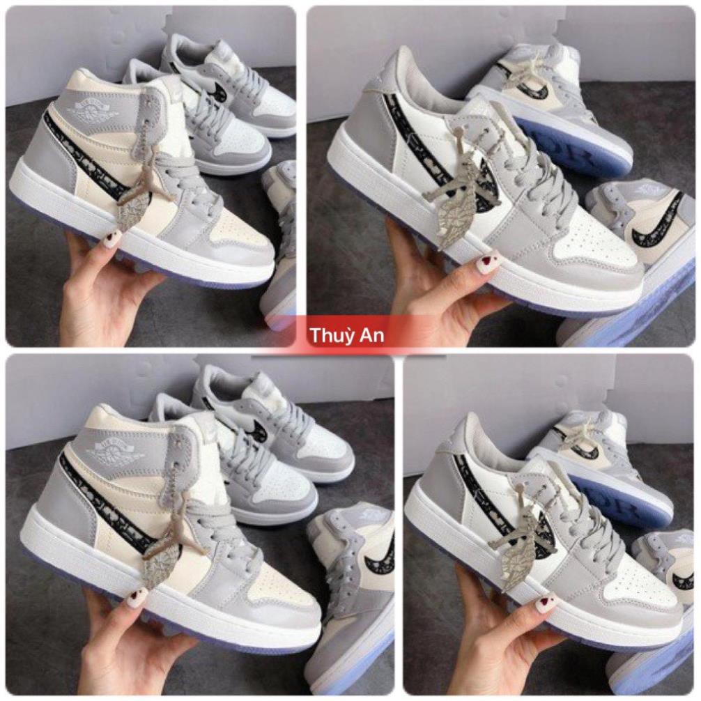 Giày thể thao Jordan dio cổ cao cổ thấp, Giày dép sneaker JD1 dio đế trong nam nữ full box - Hàng nhập khẩu