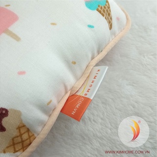 Gối lõm xô lông vũ Microfiber Kim Home