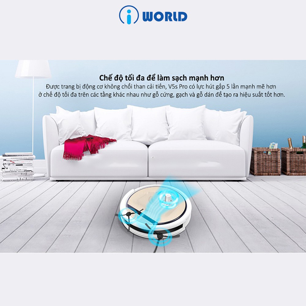 Robot hút bụi và lau nhà , máy hút bụi tự động iLife V5S Pro bản Quốc tế chính hãng nguyên seal bảo hành 12 tháng