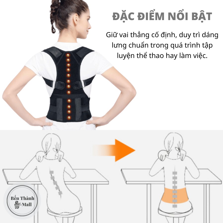 ✈️[Freeship] Đai (áo) chống gù lưng Backbrace [BB] [Tặng kèm 02 tấm trợ lực]