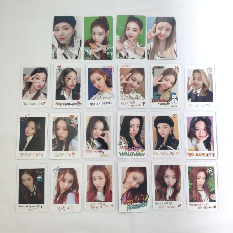 (Hàng Có Sẵn) Thẻ Ảnh Polaroid Yeji Lia Ryujin Chaeryeong Tháng Tám Tháng Tám Tháng Tám Tháng Tám Tháng Năm (Hàng Có Sẵn)