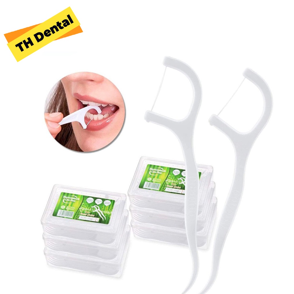 Tăm chỉ nha khoa chăm sóc răng miệng