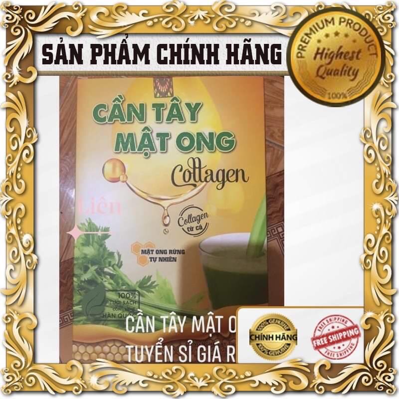 Cần tây mật ong Collagen  15 gói mua 3 tặng chai giảm cân giảm mỡ hiệu quả