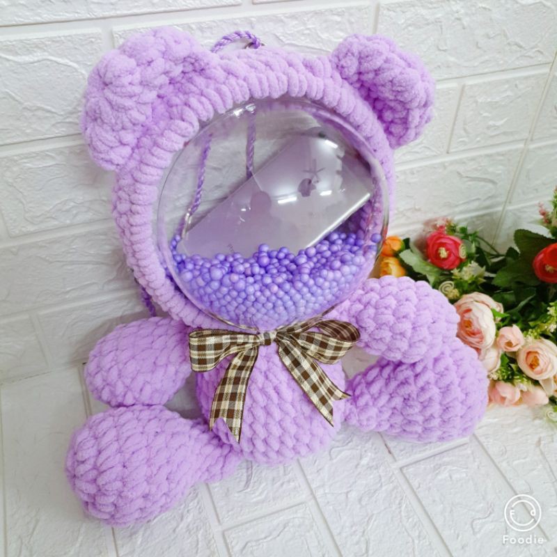 Bộ nguyên liệu làm túi Gấu trong suốt