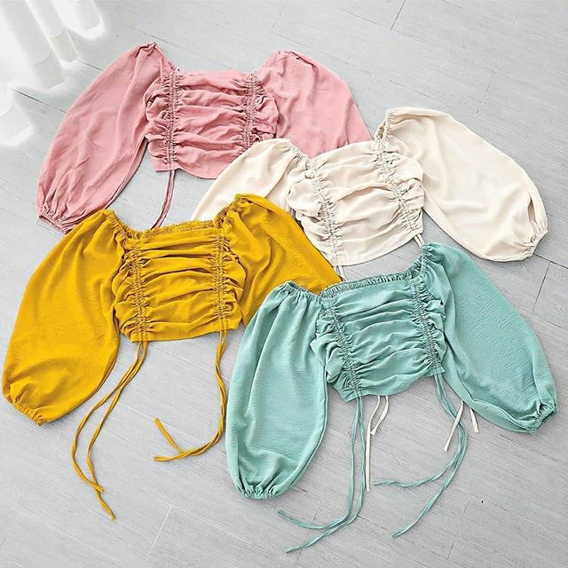 CROPTOP VOAN TAY PHỒNG