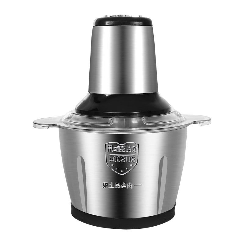 Máy xay thịt gia đình,máy nghiền thức ăn,Máy xay inox đa năng 300W dung tích 3L,đảm bảo an toàn cho sức khỏe, chống va đ