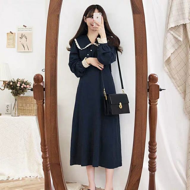 🐽 order taobao 🐽 váy ulzzang vintage 2 màu (có ảnh thật) | BigBuy360 - bigbuy360.vn