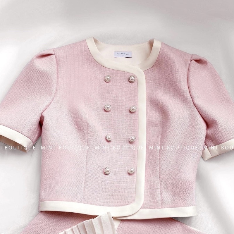 Áo sơ mi dáng top nhẹ phong cách hàn quốc rẻ trung chất liệu dạ tex mỏng mặc bốn mua
