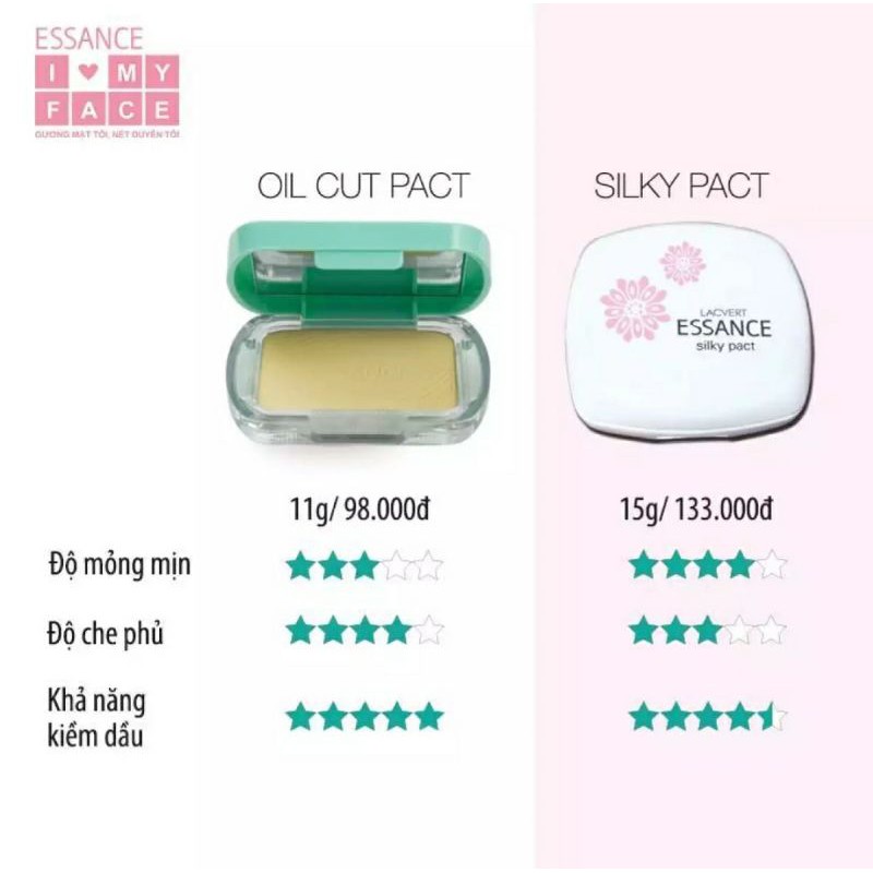Phấn Phủ Trang Điểm Essance Lacvert Silky Pact (15g) #10 Tông Sáng | BigBuy360 - bigbuy360.vn