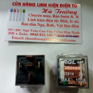 ROLE 12V 5 chân KÈM ĐẾ 100A
