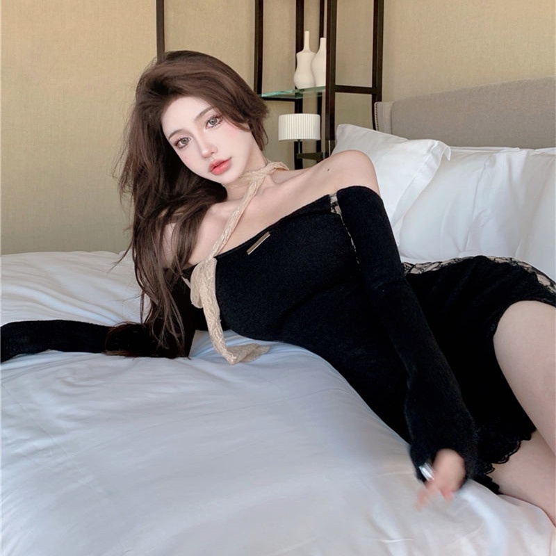 Đầm Body tay dài thiết kế trễ vai quyến rũ
