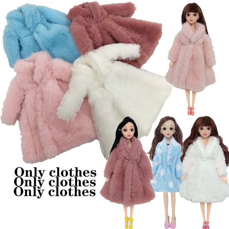 Áo khoác lông đáng yêu sành điệu cho búp bê 28cm tỉ lệ 1:6