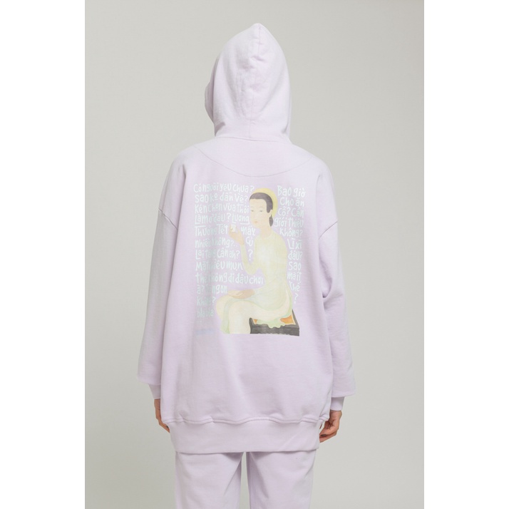 ÁO Hoodie Nỉ Có Mũ Unisex BOO Dáng Rộng Màu Sắc Nổi Bật In Graphic Tết MAITHU