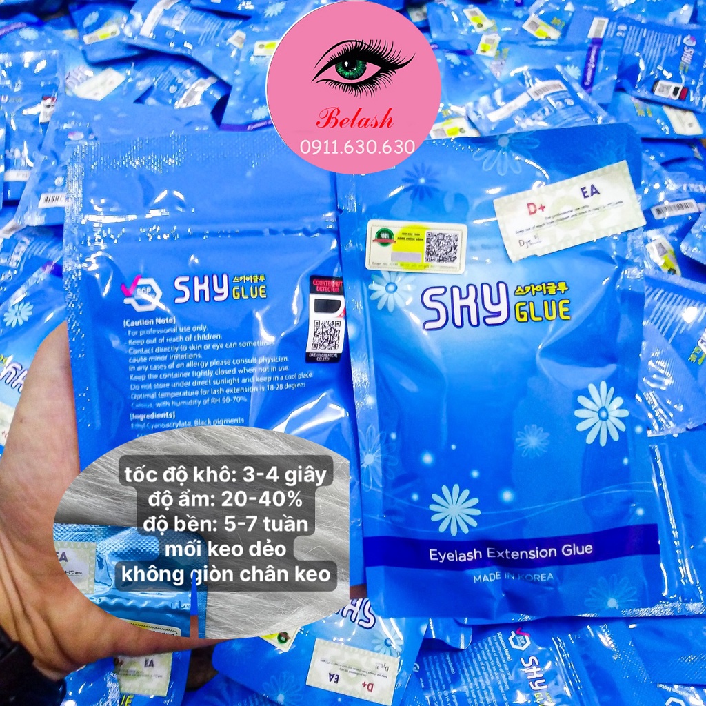 Keo Nối Mi Sky D+ Hàn Quốc Chính Hãng_ Dụng Cụ Nối Mi - Keo nối mi_ Be Lash