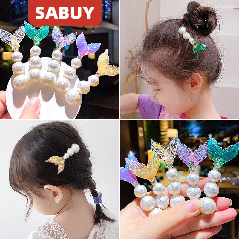 Kẹp Tóc Đuôi Cá Đính Ngọc Trai Dễ Thương Thời Trang Năm 2022
