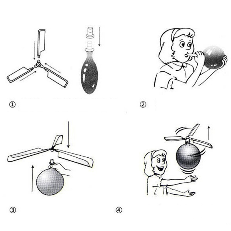 Đồ chơi trực thăng bong bóng 3 cánh