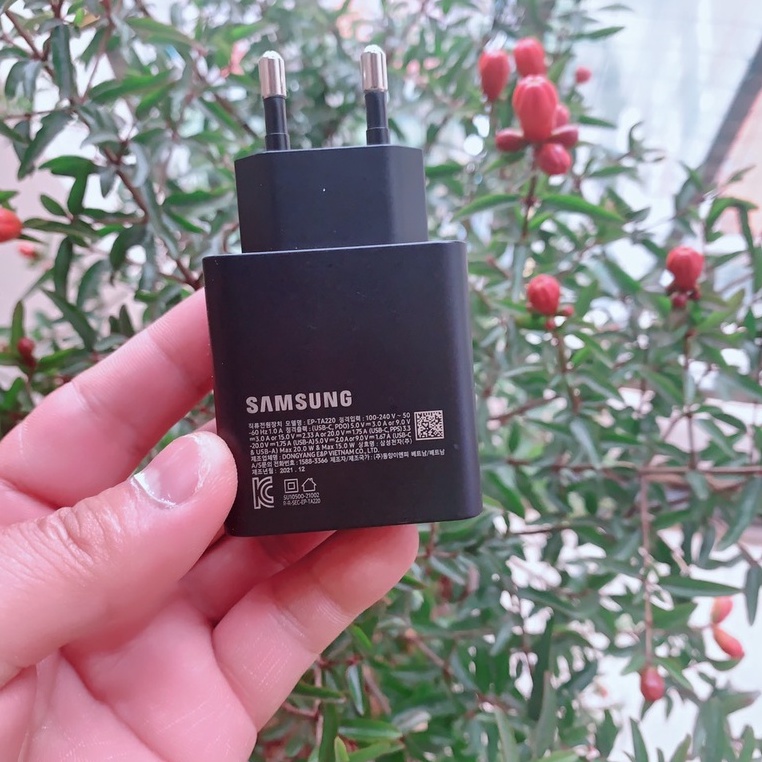 Sạc nhanh 2 cổng 15W / 35W - TA220 samsung zin hãng