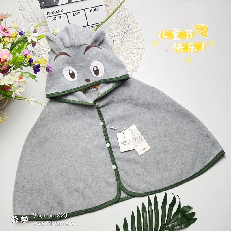 Áo khoác choàng lông ấm cho bé 5-15kg