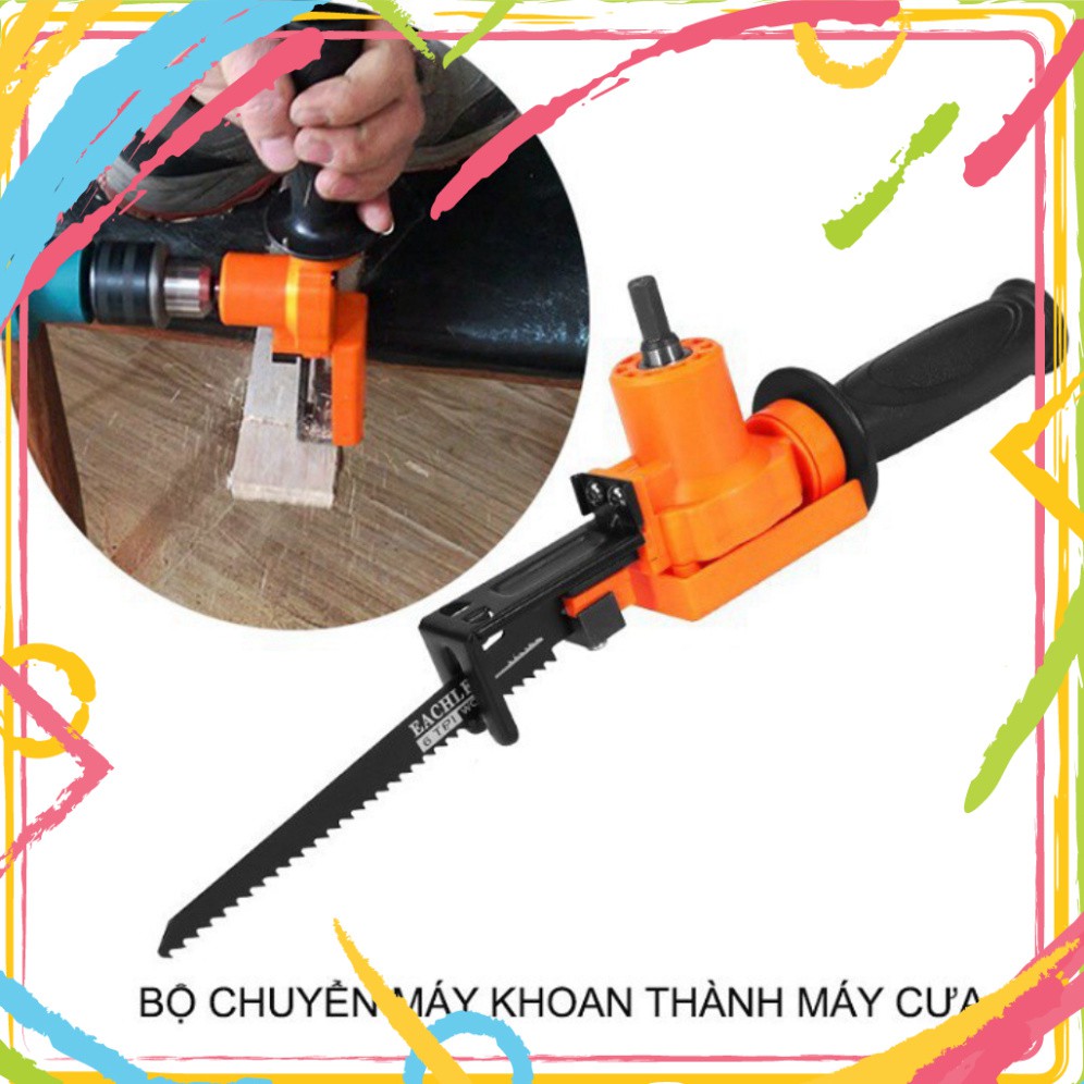 Bộ chuyển đổi máy khoan thành máy cưa kiếm mini