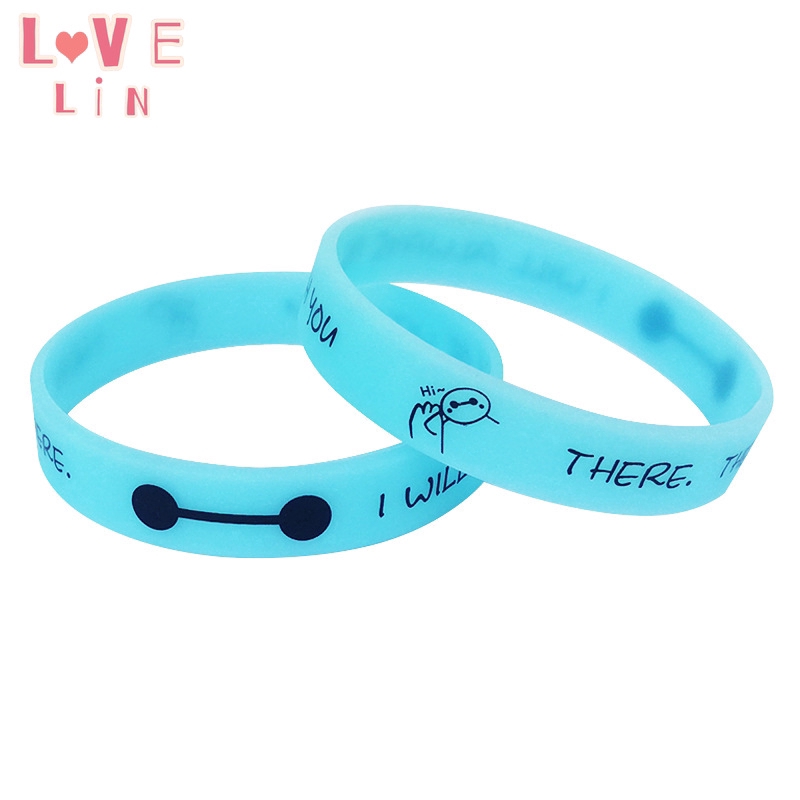 Vòng tay silicone dạ quang in chữ I Will Always Be With You