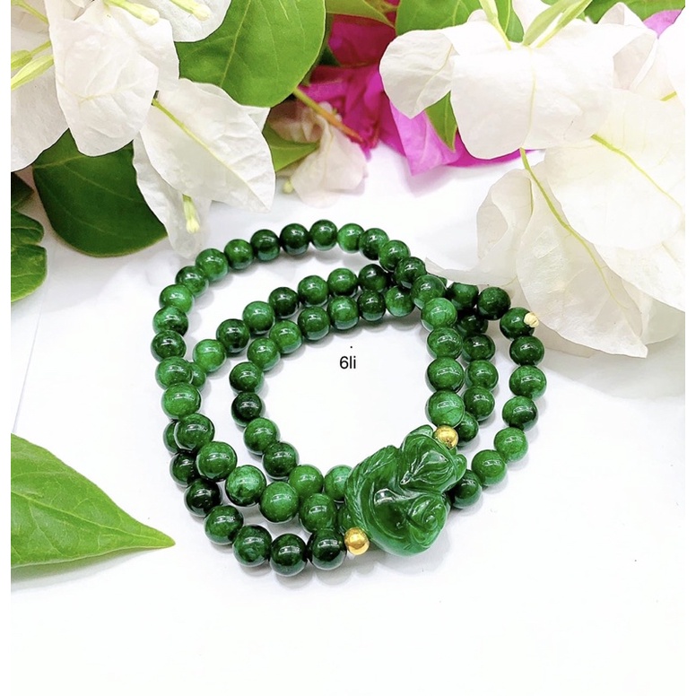 Vòng tay đá sơn thuỷ mix hồ ly