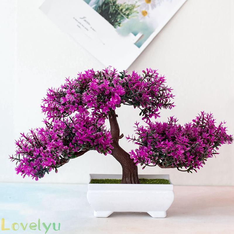 Chậu Cây Giả Trang Trí Sinh Động