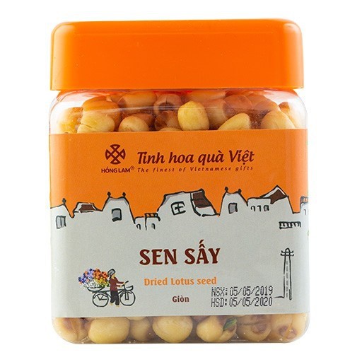 Sen Sấy Không Đường Hồng Lam - Vị Thơm, Ngọt, Bùi - Hộp (200g, 300g, 500g)