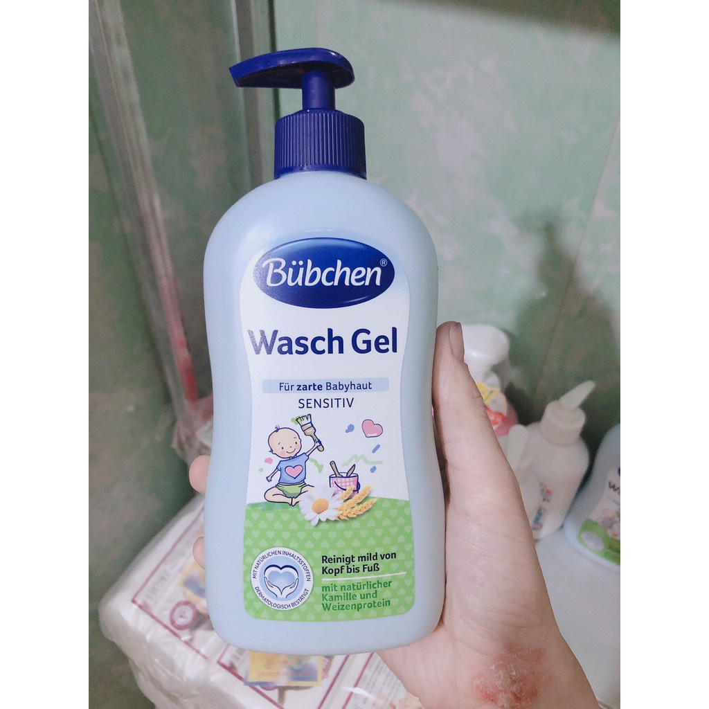 Sữa tắm cho trẻ sơ sinh Bubchen Wasch Gel 400ml