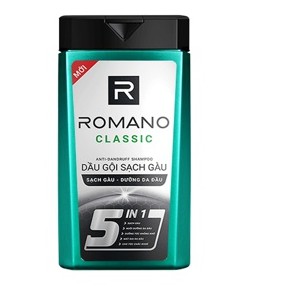 Dầu gội nam Romano hương nước hoa 180g Classic | Attitude | Force l gentleman l AD Trị Gàu X Lá