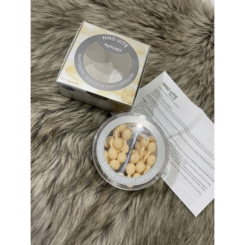 Tinh chất dưỡng da và làm trắng da dạng viên Nno Vite Whitening Sẻum (đọc mô tả)