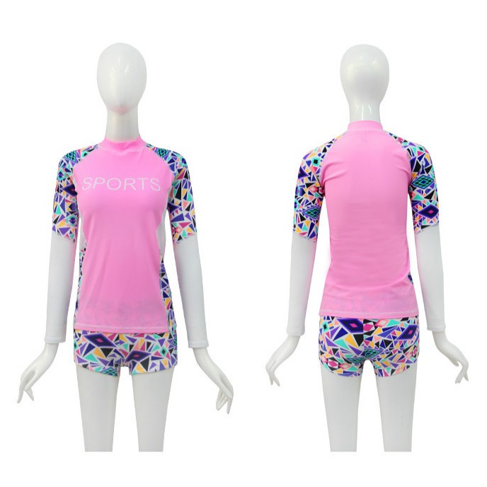 Bộ đồ bơi tay dài phong cách hàn quốc trẻ trung xinh xắn dành cho nữ | BigBuy360 - bigbuy360.vn