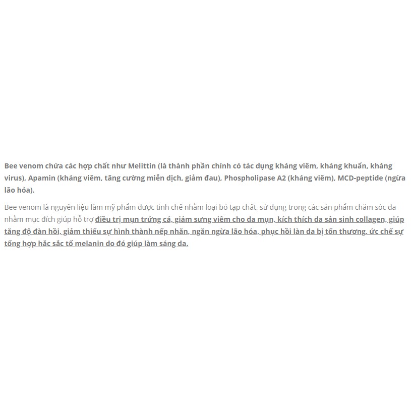 10ML HOẠT CHẤT BEE TOX H