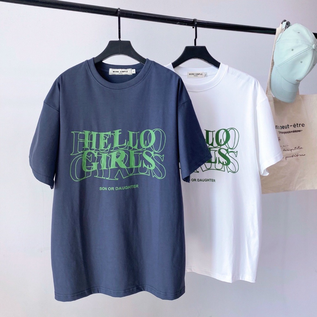 Áo Thun Tay Lỡ GIRL TEE Form Rộng Vải Thun Cotton Phong Cách Hàn Quốc Unisex