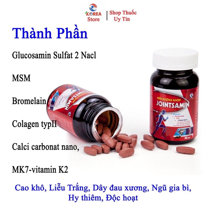 Thực Phẩm cho sức khoẻ dưỡng khớp JOINTSAMIN đập tan cơn đau khớp