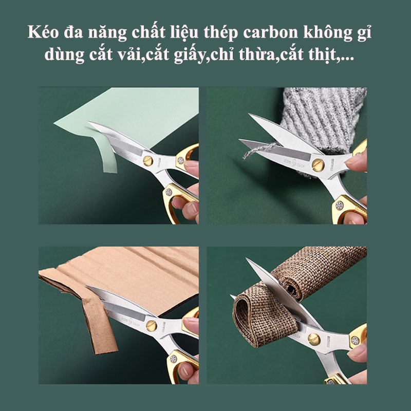 Kéo đa năng cắt gà hàng nhật 210mm thép carbon Sk5 siêu bền dùng cắt thịt,cắt xương,cắt vải ,tỉa cành,...