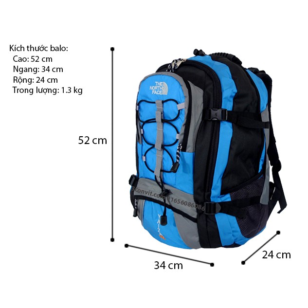 Balo du lịch Yaizza 55L