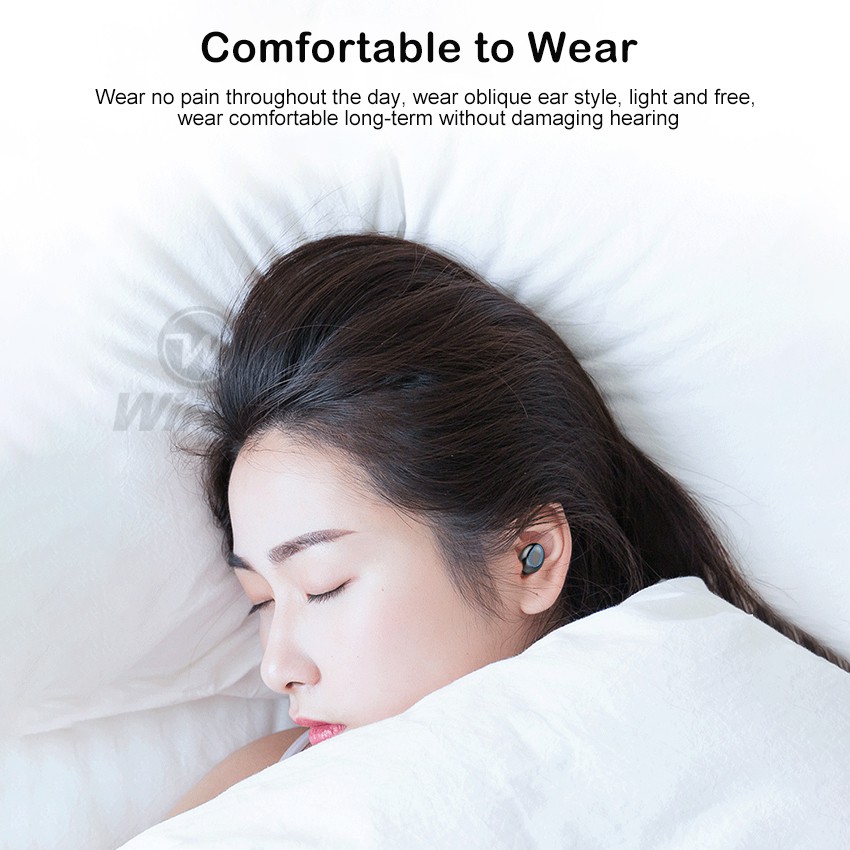 Tai Nghe Bluetooth Không Dây V5.0 Wiresto F9-5 TWS Cảm Ứng LED HIFI Cho Iphone Android Huawei Xiaomi Samsung OPPO Vivo