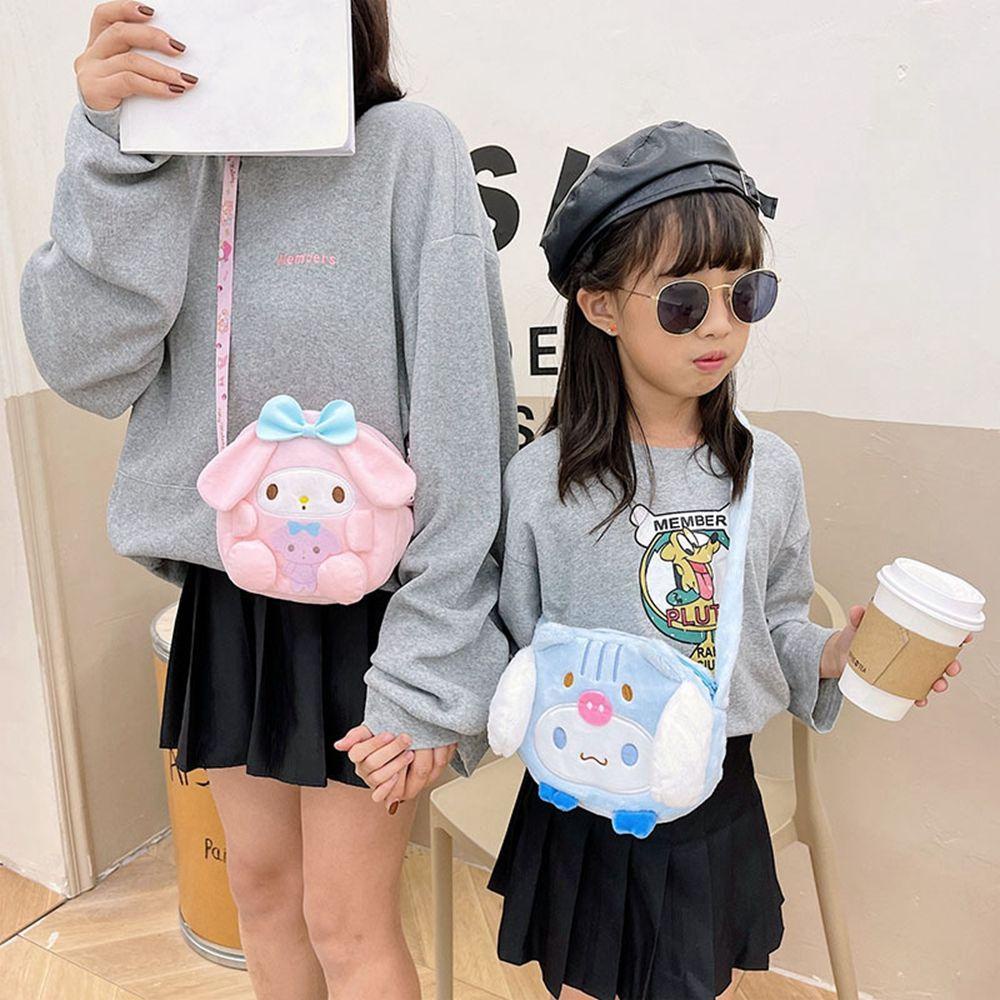 Túi Đeo Chéo Vai Đựng Thẻ Bằng Vải Bông Đơn Giản Dành Cho Trẻ Em