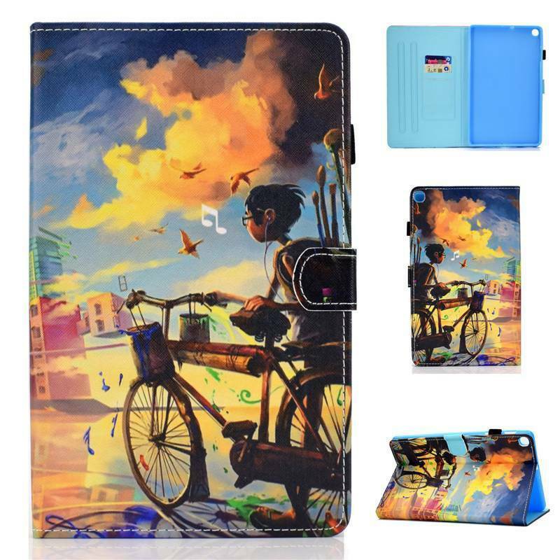 For Samsung Galaxy Tab A 10.1 2019 SM-T515 SM-T510 PU Leather Case Butterfly Cover