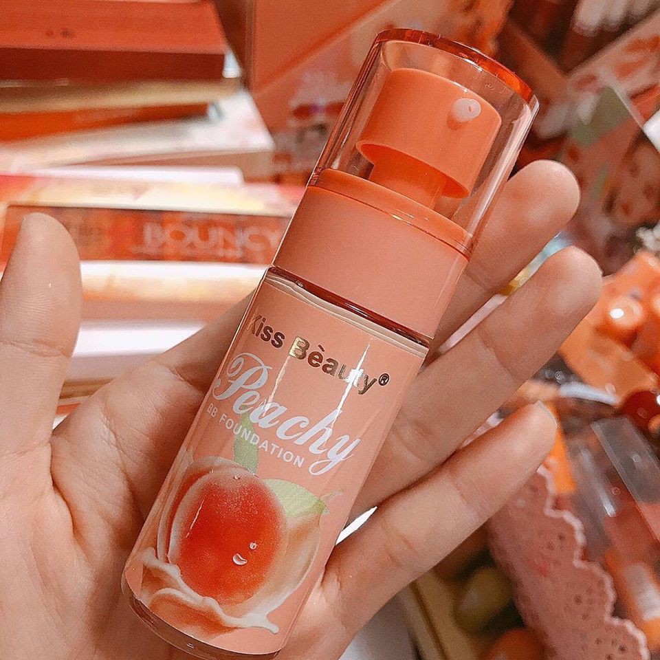 ẢNH THẬTKem Nền BB  Kiss Beauty Peachy  Kem Nền Phù Hợp Với Học Sinh Sinh Viên