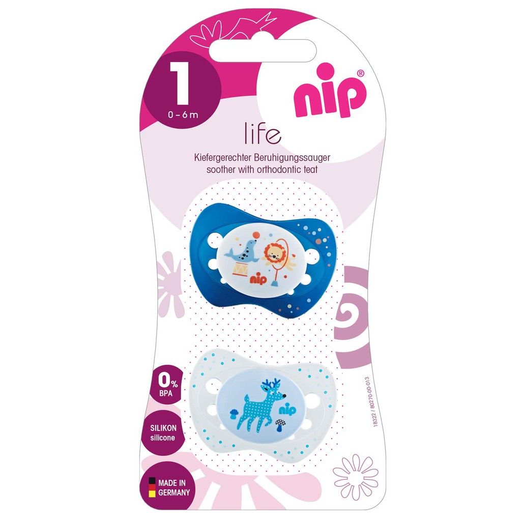 Ti ngậm silicone Nip Đức (0-6m)