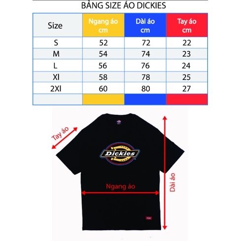 Tshirt Dickie.s - áo thun dickie.s nam, nữ