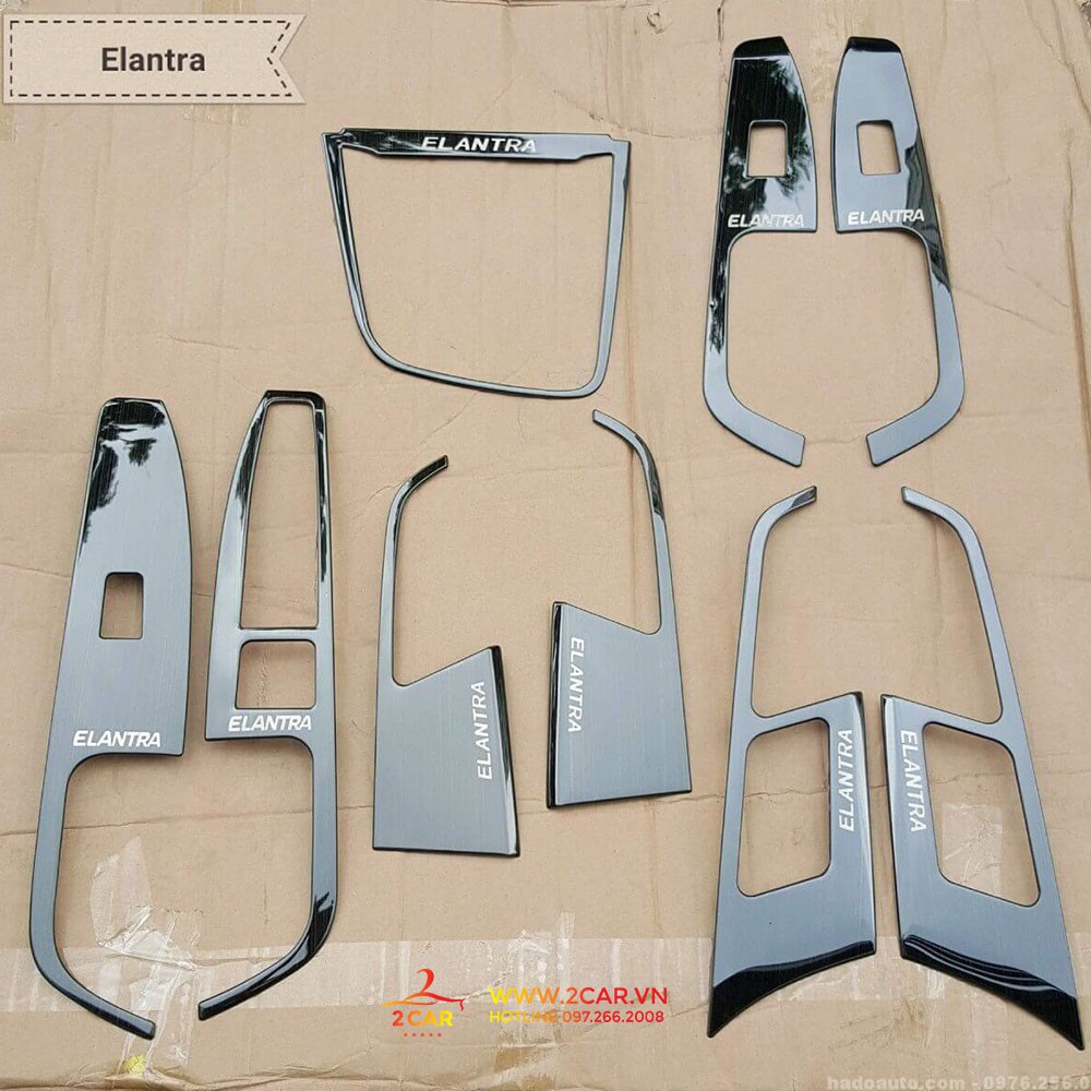 Ốp Nội Thất Xe Hyundai Elantra 2016-2020, chất liệu Titan cao cấp